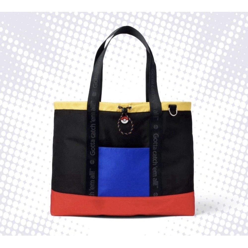 Pokémon x Target Adventure All-In Tote Bag Black Yellow New With‎ Tags
